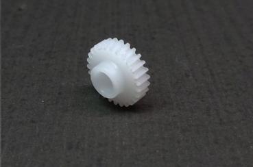 Zahnrad für Achse in Lego Duplo Lok, Modul 0,4, aus POM-C, 27 Zähne